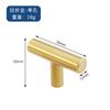 Puxador dourado para gaveta de guarda-roupa, aço inoxidável, tubo redondo, oco, em forma de T, ferragem para móveis, suporte de puxador americano