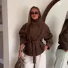 Ropa de mujer de comercio exterior europeo y americano ZA transfronteriza, popular en AliExpress, chaqueta de gamuza de un solo pecho con cinturón y cuello alto vintage