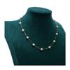 Collar de perlas de agua dulce no nuclear con cielo estrellado para mujer, cadena para clavícula de moda, plata 925, ajustable, regalo de lujo ligero