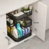 Organizador de Armário Sob a Pia, Rack de Armazenamento em Camadas para Armário de Lavatório, Prateleira de Armazenamento Sob a Pia do Banheiro
