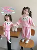 Conjunto de Ropa para Niñas Primavera y Otoño 2026 Nueva Moda Ropa de Otoño para Niños Conjunto de Dos Piezas Súper Lindo para Bebés