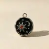 Collar de Aleación Aurora Boreal para Mujer, Diseño Único, Nuevo Collar Cruzado Colorido con Esmalte de Goteo de Aceite, Cadena para Suéter