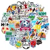 Conjunto de 50 adesivos de futebol graffiti transfronteiriços, adesivos adesivos à prova d'água de time de estrelas de futebol da Copa do Mundo, adesivos temu
