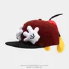 Chapéu de Hip-Hop Infantil Super Fofo de Aba Reta, Design Adorável, Boné de Baseball para Meninos, Chapéu de Sol Estilo Coreano com Desenho Animado, Exportação