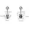 Nuevo Anillo de Ombligo Mariposa Pequeña con Goteo de Aceite Corazón de Chica Mariposa Diamante Acero Inoxidable Joyería de Piercing Clavo de Ombligo