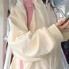 Tops de mujer estilo americano personalizados, versátiles, cárdigan con capucha holgado para otoño 2026, chaqueta sudadera oversize para mujer