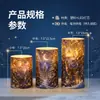 Luz de Vela LED Natal Simulação Vela Eletrônica Festa de Aniversário Ornamento Exterior Controle Remoto Atmosfera Impressão UV Pequena Luz Noturna