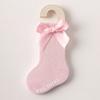 Calcetines Sueltos con Lazo para Bebés Niñas Recién Nacidas de 0-6-12 Meses, Primavera y Otoño, Calcetines Finos de Pantorrilla para Verano