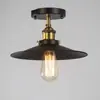Lámpara de techo retro estilo campo americano loft luz de techo creativa para balcón pasillo pasillo pequeño vestido negro luz de techo luz de pasillo OVNI