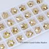 Taladro de uñas Dongzhou de 12 mm con forma de copo de nieve grande y punta inferior, con diamantes de imitación superdeslumbrantes, accesorios de bricolaje, taladro de vidrio de moda simple