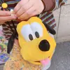 HD426A03 Bolso Cruzado Perro Amarillo Suave Lindo Monedero Dibujo Animado Niche Lindo Mini Bolso de Cuello