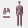 Sudadera Corta Lulu Traje de Capa de Aire Top para Mujer Ropa Deportiva Yoga Manga Larga Cuello Redondo Elástico Ropa de Fitness