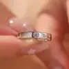 Anéis de Diamante para um Casal, Alianças, Anéis Ajustáveis, Adereços para Fotos de Casamento, Fábrica