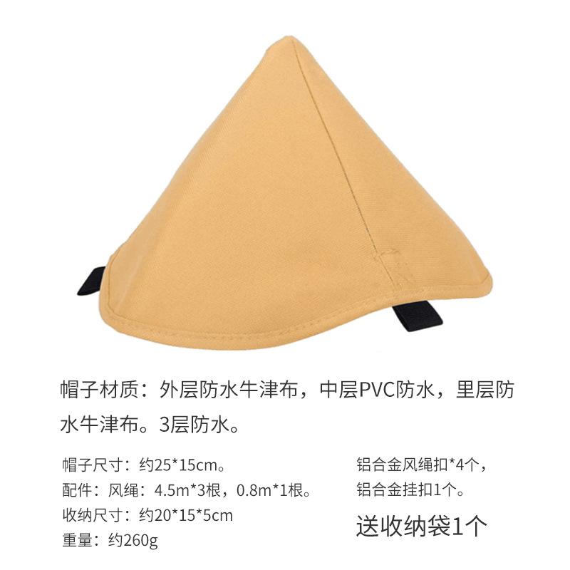 帐篷帽子产品信息图