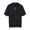 Marca de moda transfronteriza Chrome Hearts Camiseta de Verano Pesada Calle Hip-Hop Europea y Americana Unisex Manga Corta
