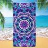 Toalha de Praia Mandala Microfibra Mais Vendida na Amazon Transfronteiriça Toalha Impressa Digitalmente Toalha de Praia Toalha de Banho de Praia Toalha de Secagem Rápida