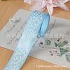Departamento Azul Cinta Coreana Borde Dorado y Plateado Hilo Fantasía Hecho a Mano DIY Muñeca Brillante Lolita Lazo Material