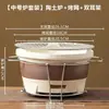 Tetera para Preparar Té para Uso Doméstico, Maceta Cerámica Moderna de Interior para Preparar Té, Tetera Individual para Té de Leche Tostado Yunnan, Tetera con Asa Lateral No Caliente