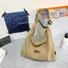 Bolsa Tote de Gran Capacidad para Comercio Exterior para Mujer 2025 Nueva de Moda Versátil Bolso de Hombro Cruzado Bolso Sencillo Casual para Viajes