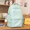 Mochila Ligera de Color Sólido Estilo Japonés para Viajes al Aire Libre, Mochila Versátil Casual de Gran Capacidad para Estudiantes de Secundaria y Viajes Diarios