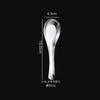 Cuchara de Acero Inoxidable 316L Palillos Cuchara Doméstica para Comer Cuchara Cuchara Pequeña para Sopa Cuchara Portátil Palillos Cuchara Espesada para Mezclar Cuchara Cuchara