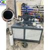 Máquina automática para rizar y rebordear tubos exteriores de cilindros pequeños, máquina empujadora de bordes de tubos de aluminio y cobre, máquina hidráulica para estirar bordes de tubos.