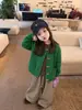 Pantalones casuales forrados de polar para niñas, colección otoño/invierno, estilo nuevo, pantalones largos a cuadros engrosados para niños, pantalones rectos estilo coreano para bebés niñas