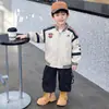 Chaqueta de Béisbol de Otoño para Niños 2026 Nuevo Estilo Coreano Deportiva con Bloques de Color Cuello Alto Chaqueta Versátil