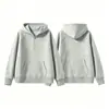 Sudadera con Capucha Pesada Casual Holgada de Color Sólido Marca Americana de Moda 2026 Personalizada Japonesa Chaqueta de Otoño e Invierno para Hombre con Forro Polar