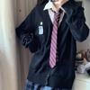 Suéter Traje Uniforme Jk Otoño e Invierno Suministro Escolar de Otoño Cardigan Chaqueta de Punto Versátil de Manga Larga para Mujer