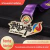 Medalha pintura cor transparente medalha liga de zinco die-casting relevo medalha cidade maratona competição listagem Memorial