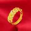 Joyería Transfronteriza de Oro Arena Vietnamita Juego de Pulsera Trenzada Anillo Trenzado para Mujer Joyería al por Mayor