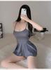 Lencería Sexy, Camisón de Tirantes Sexy, Vestido Caliente, Falda Corta, Estilo Delgado Seductor, Pijamas de Uniforme Apasionados al por Mayor