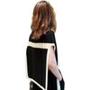 Xale de malha de vento de verão feminino verão novo gelo seda algodão cheongsam ombro moda costura contraste cor pequeno colete maré