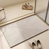 Tapete de chão de lama diatomácea de banheiro estilo japonês em forma de U antiderrapante resistente à sujeira tapete de chão fácil de cuidar porta de banheiro tapete de chão de secagem rápida