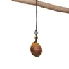 Chaveiro Pingente Criativo de Queijo Esculpido em Sândalo, Corrente para Celular, Decoração de Bolsa, Artesanato em Madeira, Itens Decorativos