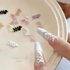 Alça de Ballet Esculpida Macia Laço Joias para Nail Art Celebridade da Internet Cadarço Cruzado Francês Resina Diamante para Unhas Decoração Atacado