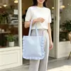Bolsa de Ombro Único com Babados Xadrez Fresca e Simples Estilo Ins Moda Versátil Bolsa Tote Grande Capacidade Bolsa Diária para o Trabalho para Mulheres