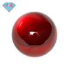 Huagang Gem Contas Redondas Granada Zircão Vermelho Pedra Nua Contas de Luz Esférica Grande Conjunto de Gemas Vermelhas Jóias Contas Espalhadas