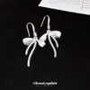 Chica Estilo Coreano~Pendientes Colgantes con Gancho y Lazo de Circonita Super Brillante, Pendientes de Lujo Ligero de Gama Alta, Accesorios de Oreja de Moda y Versátiles para Mujer
