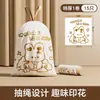 Sacos de Lixo à Prova de Odor com Aroma de Jasmim para Uso Doméstico, Espessados, com Alça e Cordão, Específicos para Cozinha, Duráveis, Rolo Grande, Sacos de Lixo Resistentes a Rasgos