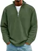 Sudadera de Hombre Amazon Otoño 2026 Cuello Alto Media Cremallera Manga Larga Estilo Casual Chrome Hearts Modelo Nuevo