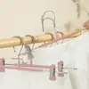 Cabide à Prova de Vento com Trava Automática para Andares Altos Anti-queda Cabide para Calças Doméstico Externo Secagem de Calças Roupa Íntima Clipe Anti-queda para Calças