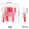 Cepillo para pestañas nuevo transfronterizo cepillo interdental cepillo interdental mini cepillo para cejas de color 10 piezas un paquete