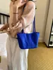 Bolsa de Mão Casual Nylon Leve Colorida Estilo Hobo Bolsa de Ombro Tipo Saco Moda Versátil Tendência Estilo Preguiçoso Bolsa Tote