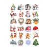 Festival de Natal Adesivos de Tatuagem Desenho Animado Infantil Papai Noel Casa de Pão de Gengibre Boneco de Neve Rena Atividade de Jardim de Infância Fantasia