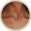 Collar Personalizado de Trébol de Cuatro Hojas de Amazon, Cadena para Clavícula de Trébol de la Suerte, Serie Bosque, Joyería Femenina Fresca y de Moda