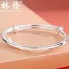 Yilu tiene tu Pulsera de Plata 9999 diseño de nicho ins femenino Pulsera joven pulsera de plata de ley maciza adornos de plata