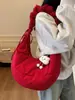 2025 Nuevo Bolso Cruzado Casual Simple Plegado para Debajo del Brazo Moda para Mujer Versátil Bolso Nube Bollo Bolso de Hombro Tote