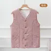 Chaleco de Nuevo Estilo para Mujeres de Mediana Edad y Mayores, Chaleco Cálido para el Hogar, Ropa para Mamá, Abrigo de Algodón Espesado de Terciopelo, Chaleco, Chaleco de Abuela